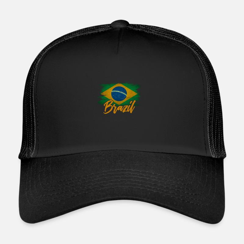 Brésil - Casquette trucker  - noir/noir