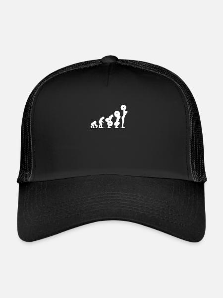 Maillot d'entraînement de musculation pour femmes haltérophilie - Casquette trucker  - noir/noir - Devant
