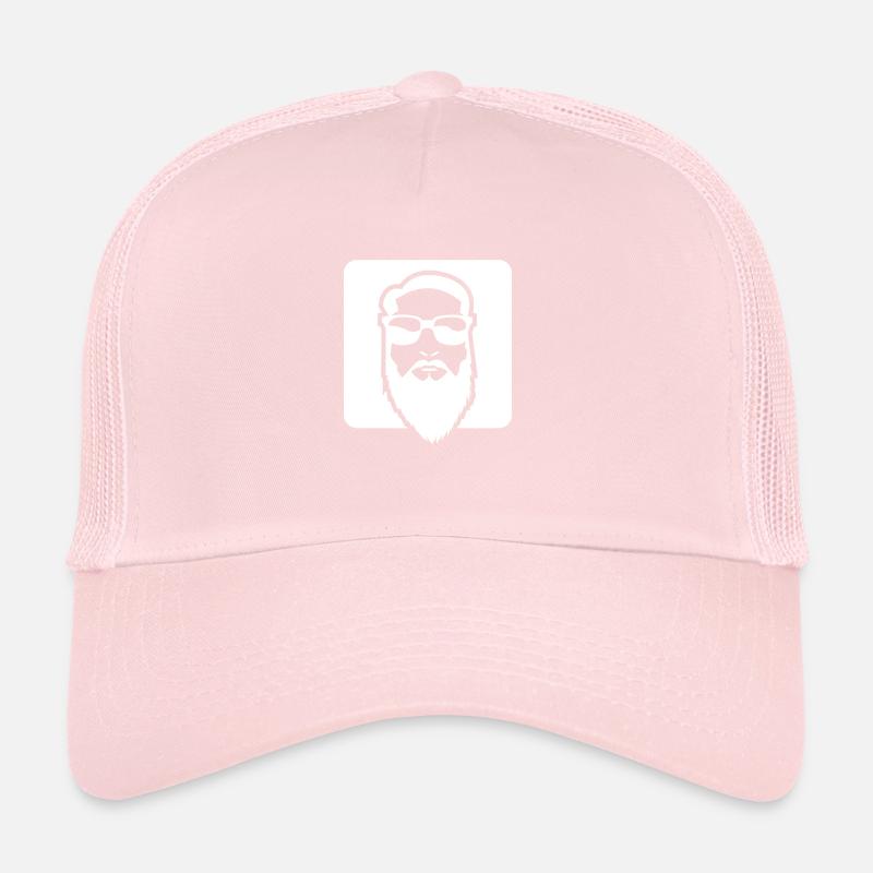 Retro Bart Brille Hipster Bärtig Trucker Cap