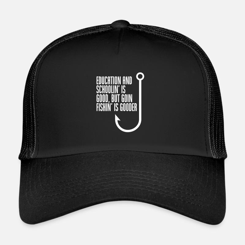 pêche pêche pêcheur pêcheur canne à pêche pêche Casquette trucker 