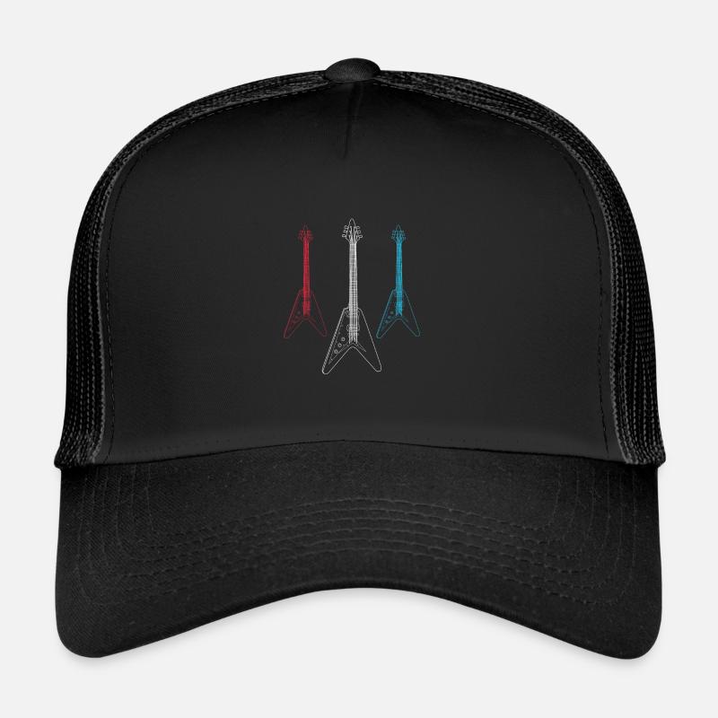 Triple Guitar Trucker Cap