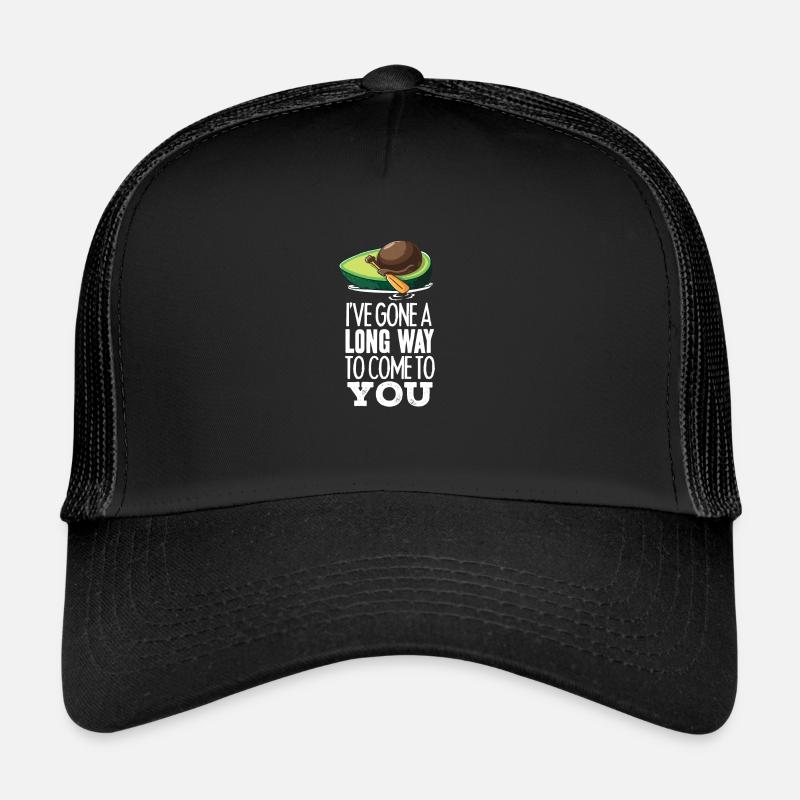 Drôle d'avocat conduisant un fruit de bateau de pêche Casquette trucker 