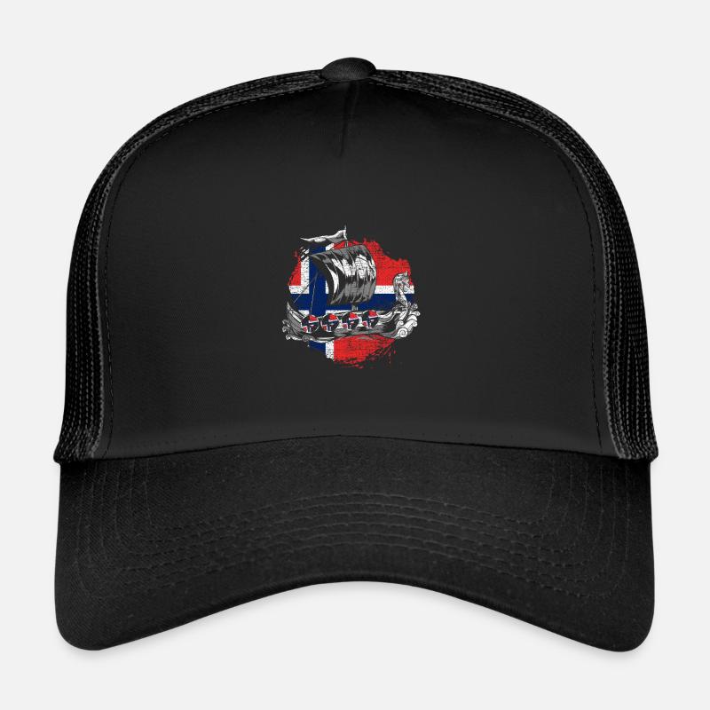 Drapeau Oslo Norvège Casquette trucker 