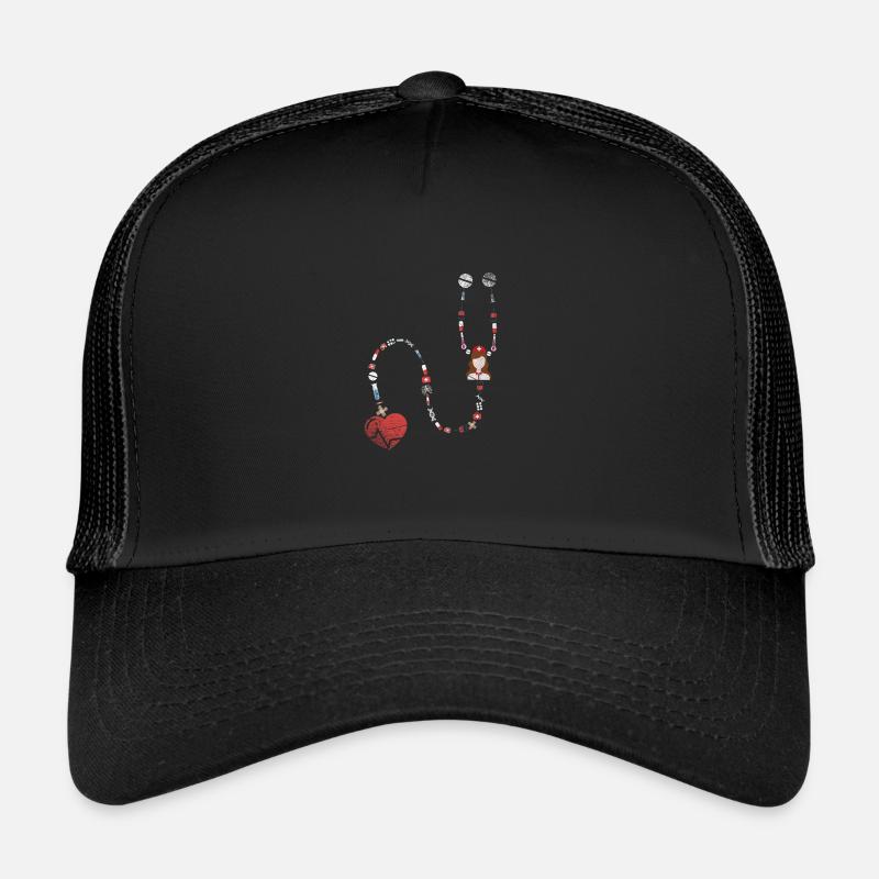 Stéthoscope infirmière Casquette trucker 
