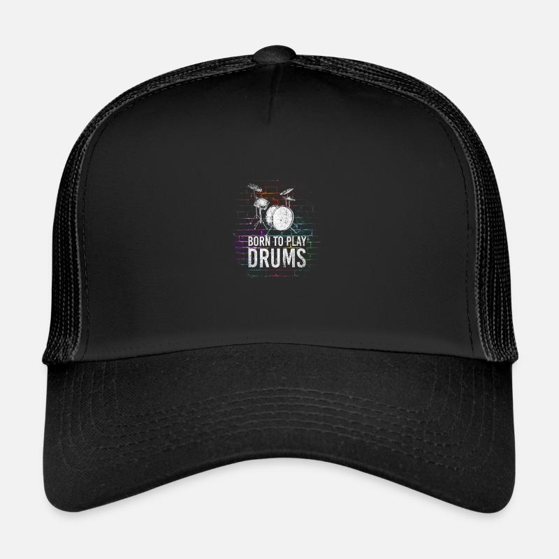 Schlagzeug Band - Trucker Cap - Schwarz/Schwarz