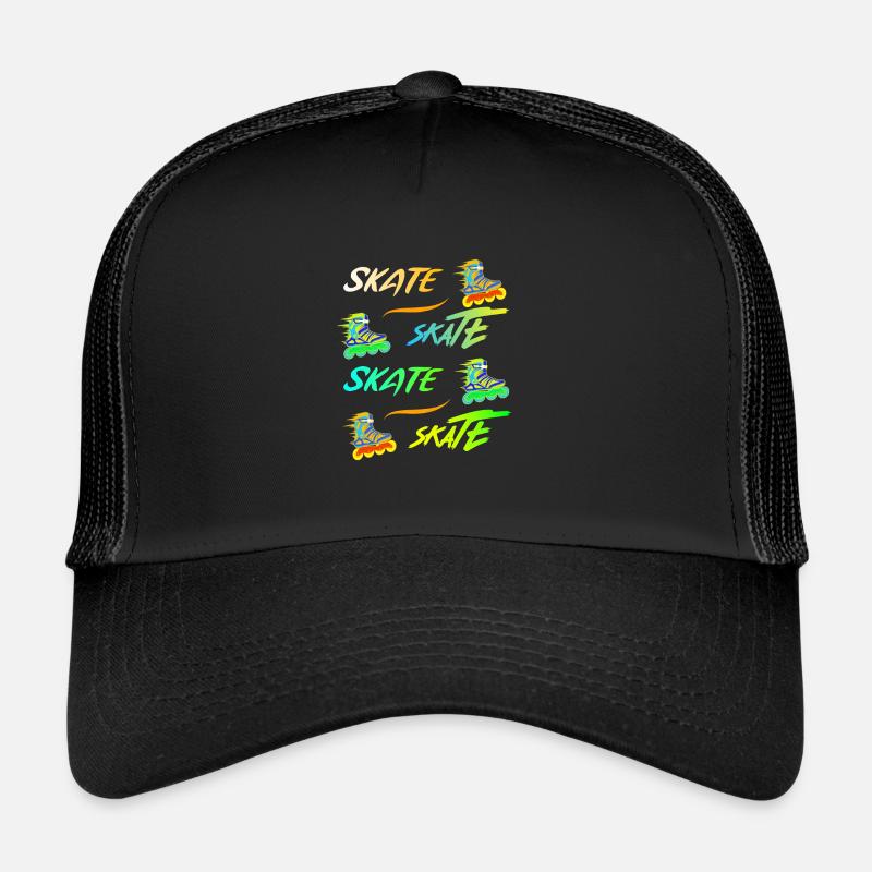 Skate, skate, skate inline skating. Trucker Cap