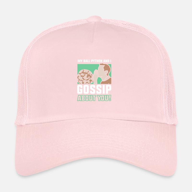 My ball python and I gossip about you! Trucker Cap