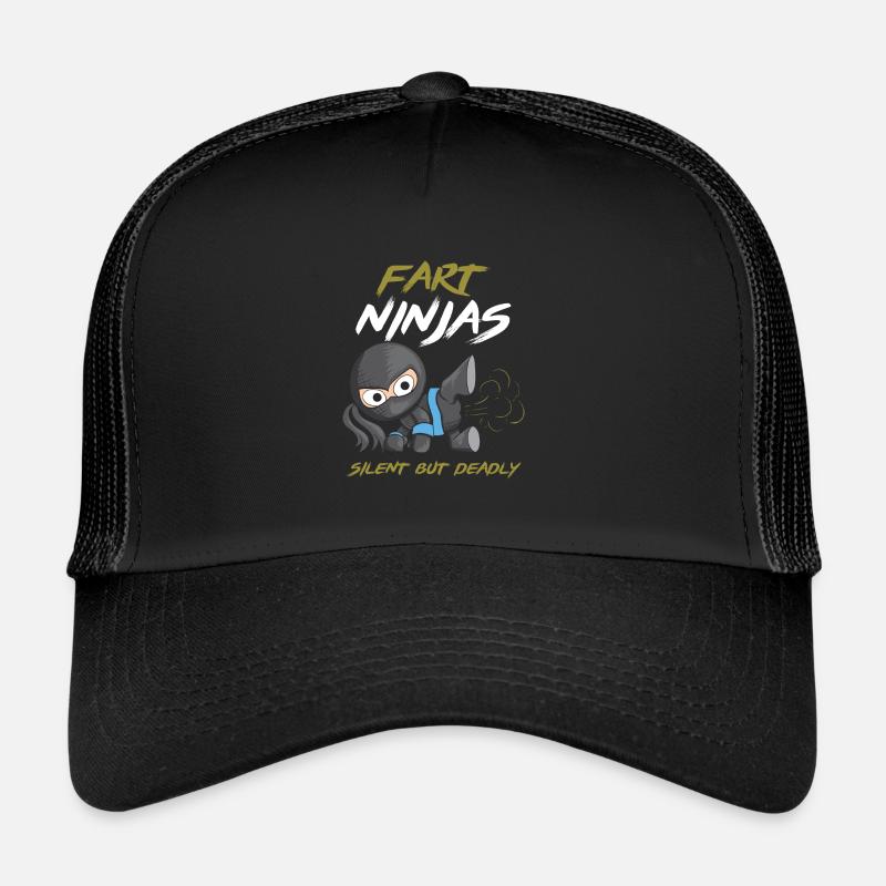 Drôle de Pet Ninja Silet Mais Ninja Mortel Samouraï Casquette trucker 
