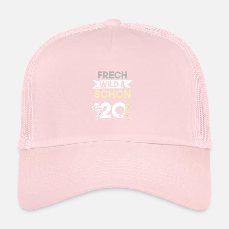Geschenk 20 Jahre Geburtstag Skelett Trucker Cap