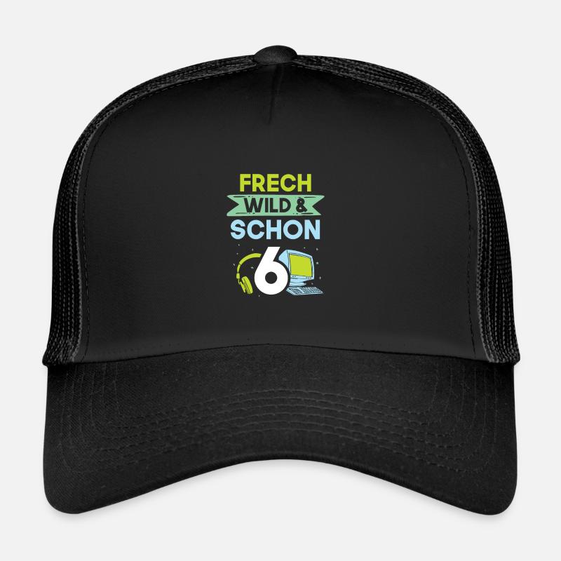 6 Jahre Geburtstag Junge Mädchen Gamer Gaming Trucker Cap