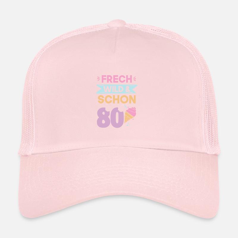 Geschenk 80 Jahre Geburtstag Eis essen Trucker Cap