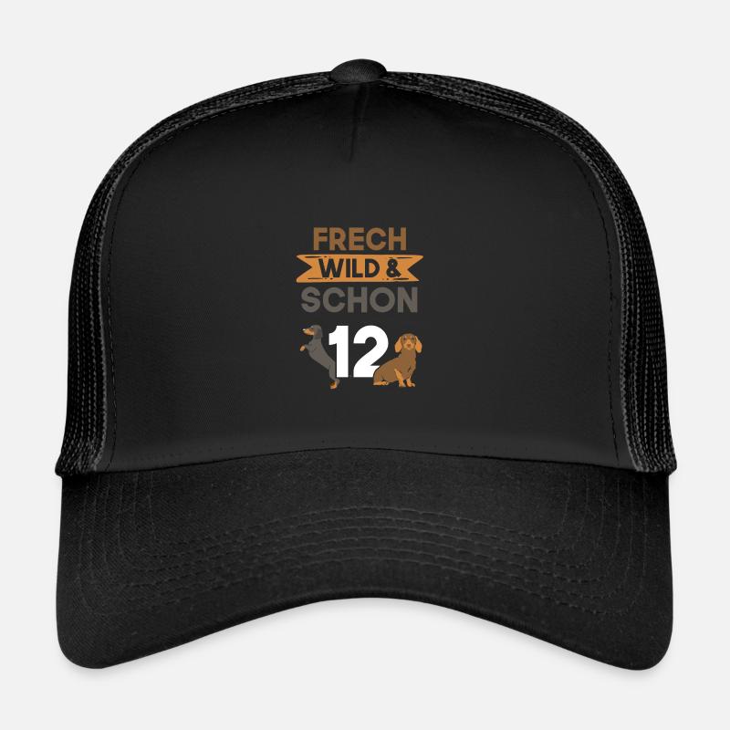 12 Jahre Geburtstag Junge Mädchen Dackel Trucker Cap