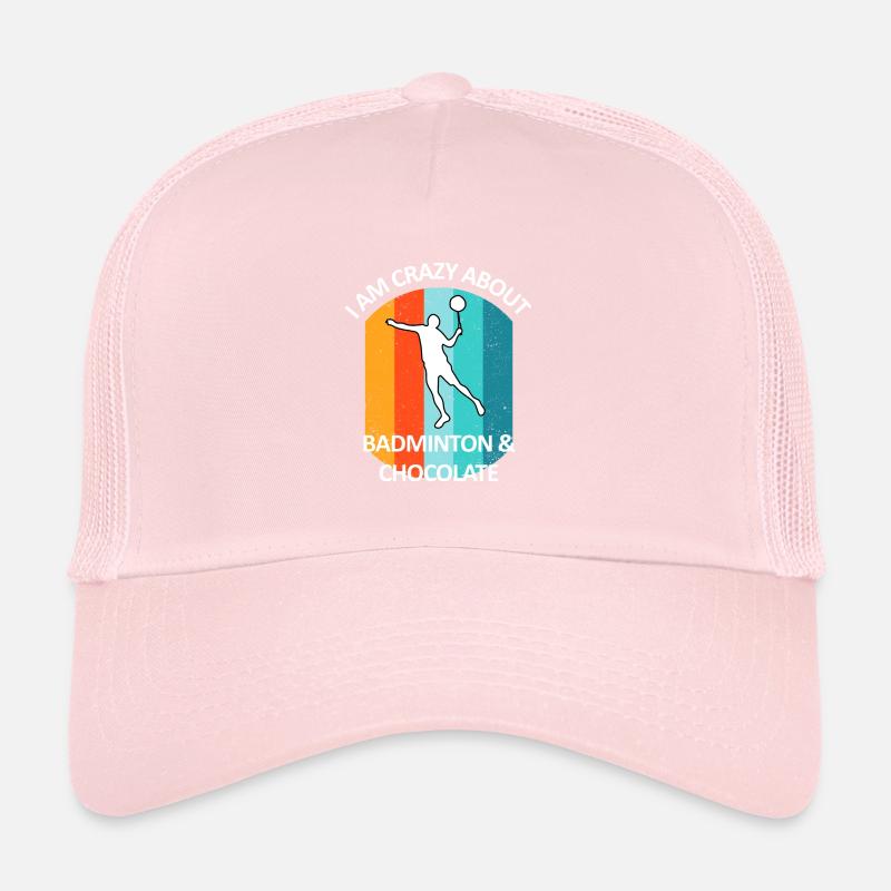 Badminton Badminton Badminton Player Chocolat Casquette trucker 