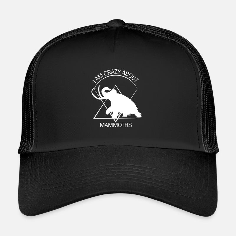 Funny Mammoth Stone Age Ice Age Design Prehistoric Trucker Cap