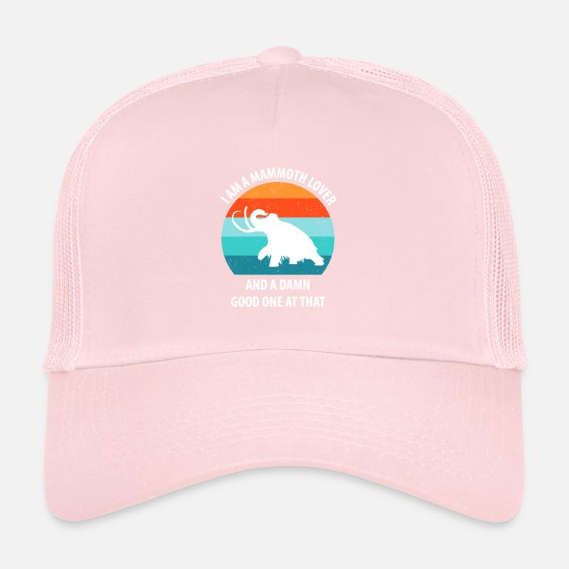 Funny Mammoth Stone Age Ice Age Design Prehistoric Trucker Cap