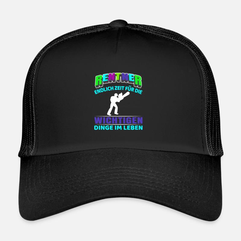 Pension de retraité Début de la retraite Tronçonneuse Travailleur forestier Casquette trucker 