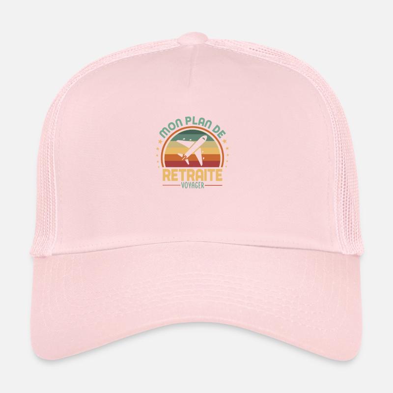 Mon plan de retraite c'est voyager prendre l avion Casquette trucker 