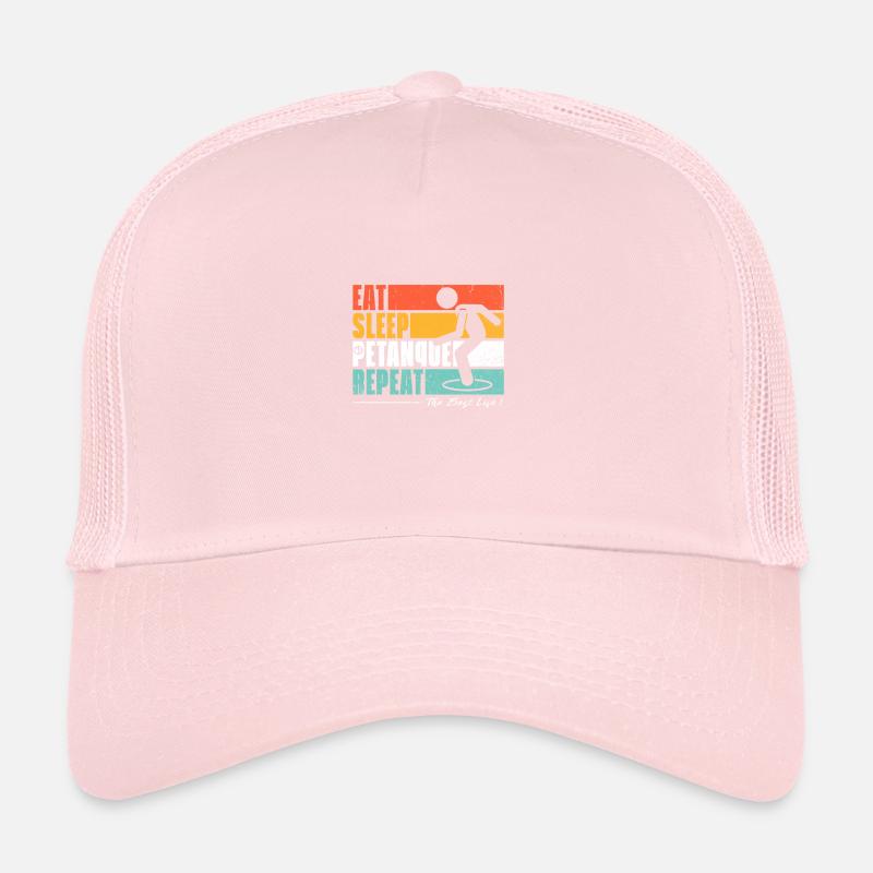 Manger Dormir Petanque Repeter Casquette trucker 