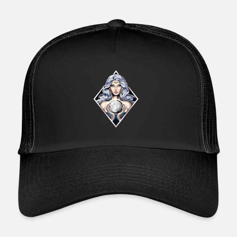 Déesse grecque de la lune Nyx Casquette trucker 