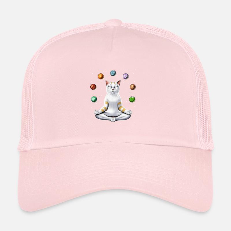 Yoga de méditation pour chat Casquette trucker 