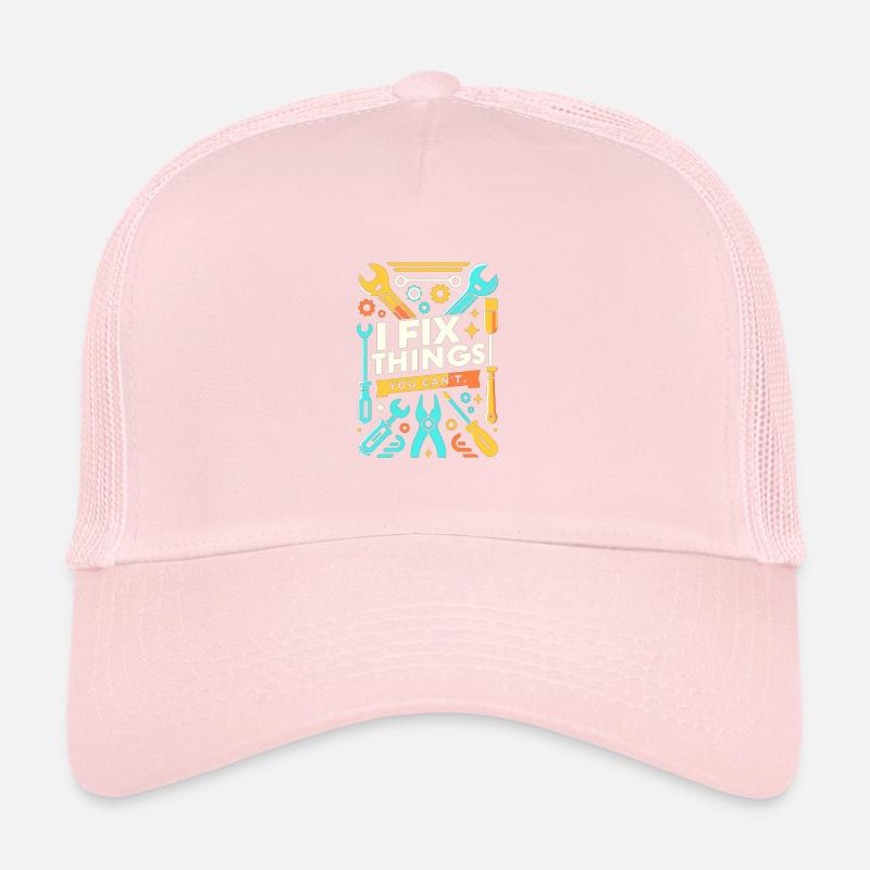 Ich repariere Dinge, die Sie nicht reparieren könn Trucker Cap