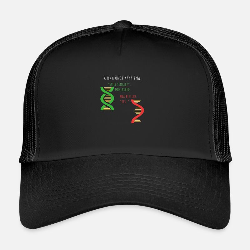 DNA - noch einzeln - RNA - immer - Trucker Cap - Schwarz/Schwarz