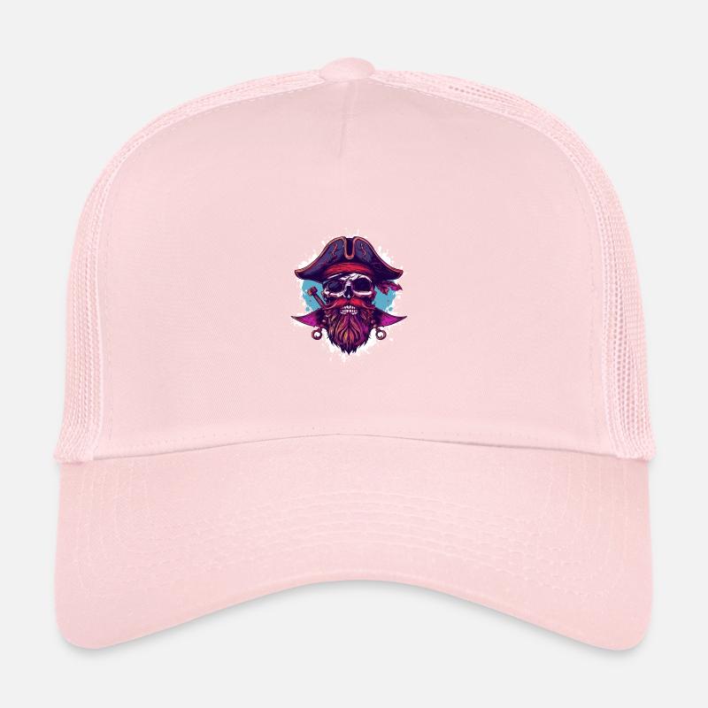 Crâne de pirate Casquette trucker 