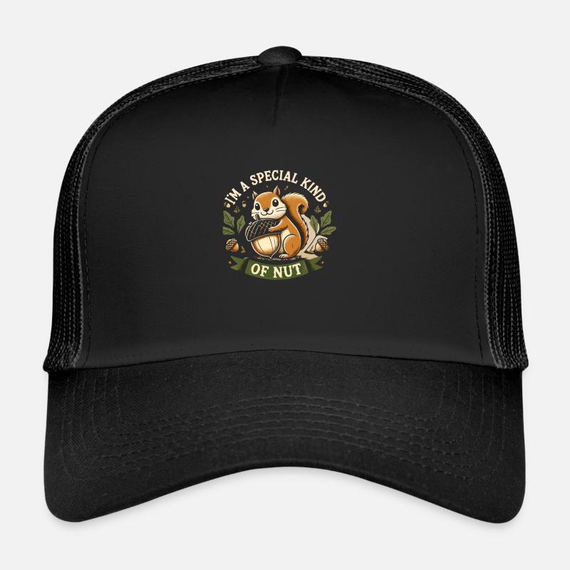 Ich bin eine besondere Art von Nuss - Trucker Cap - Schwarz/Schwarz