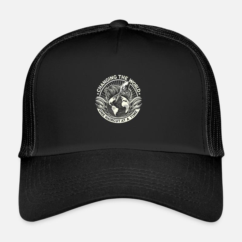 Die Welt mit einem Haarschnitt nach dem anderen Trucker Cap