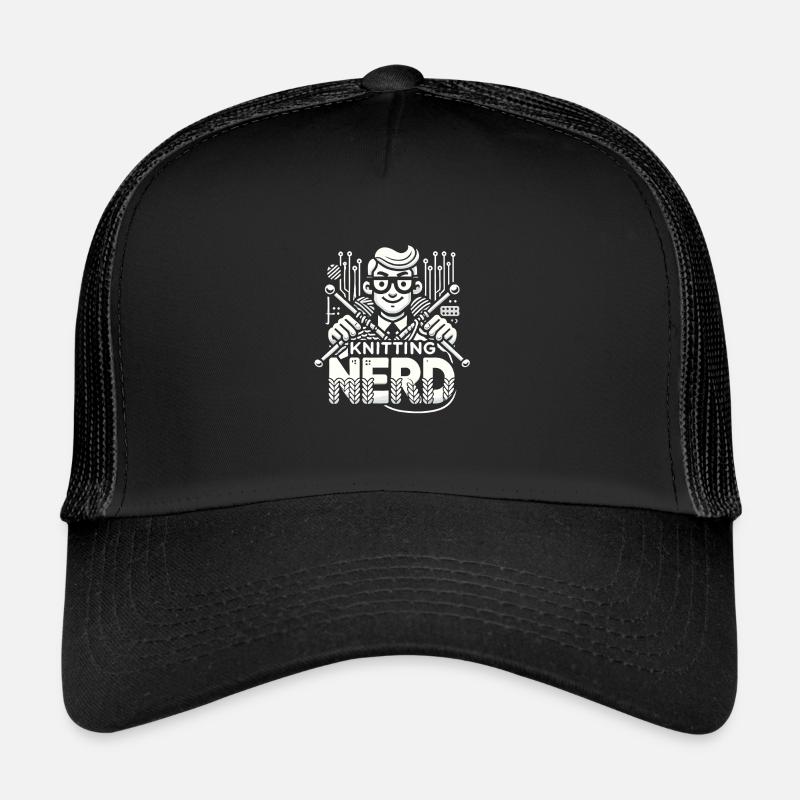 Strick-Nerd - Trucker Cap - Schwarz/Schwarz
