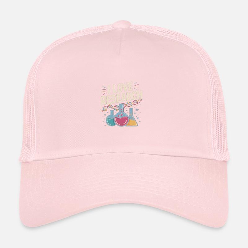 J’aime la recherche Passionné de sciences Chimie Casquette trucker 