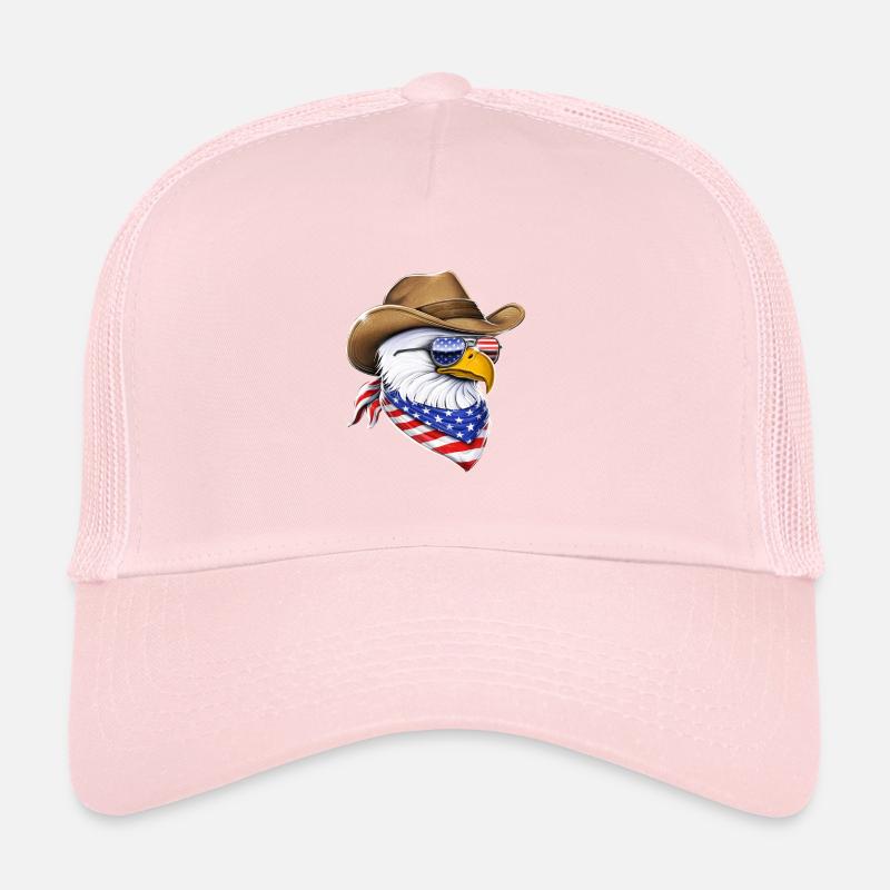 Pygargue à tête blanche américain Cowboy Casquette trucker 
