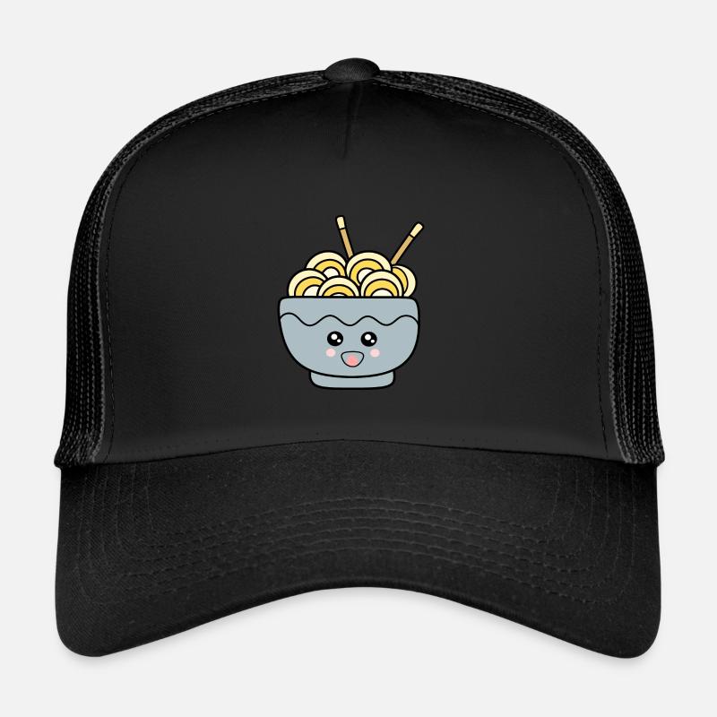 Ramen Nudeln Japan Küche - Trucker Cap - Schwarz/Schwarz