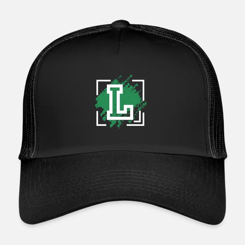 Letter [L] Graffiti Trucker Cap