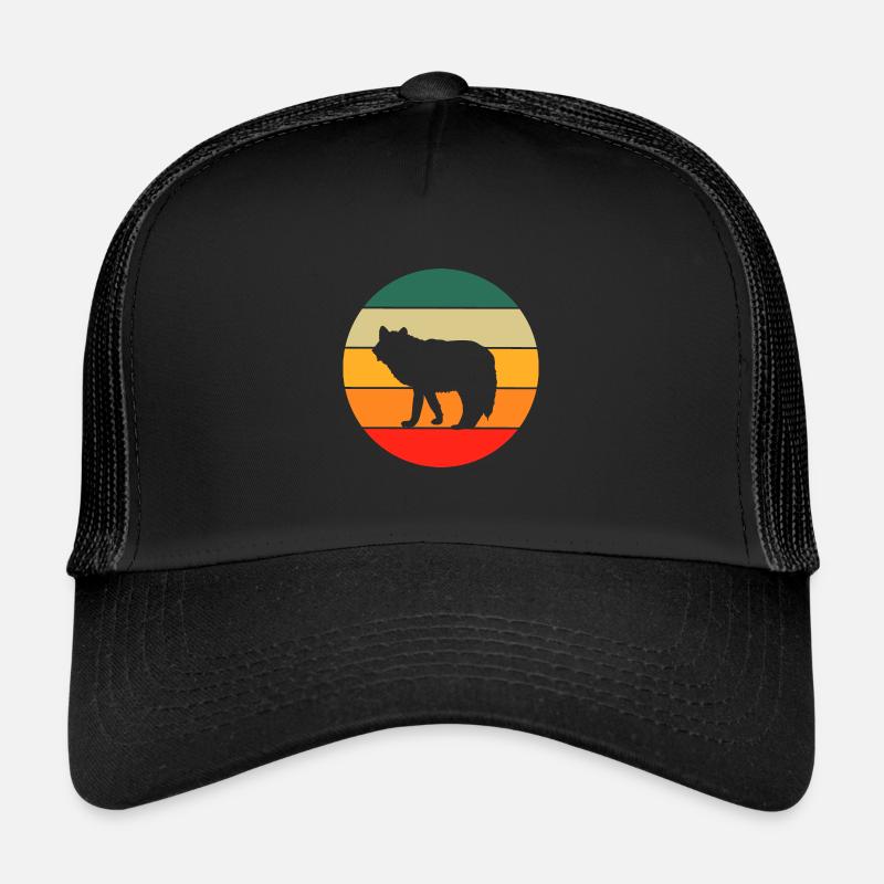 Retro Wolf Trucker Cap