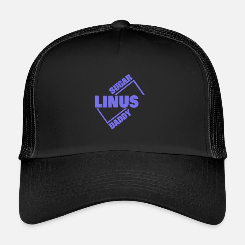Linus en Sugar Dad - Casquette trucker  - noir/noir