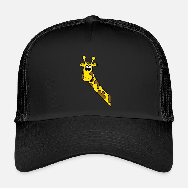 girafe - Casquette trucker  - noir/noir