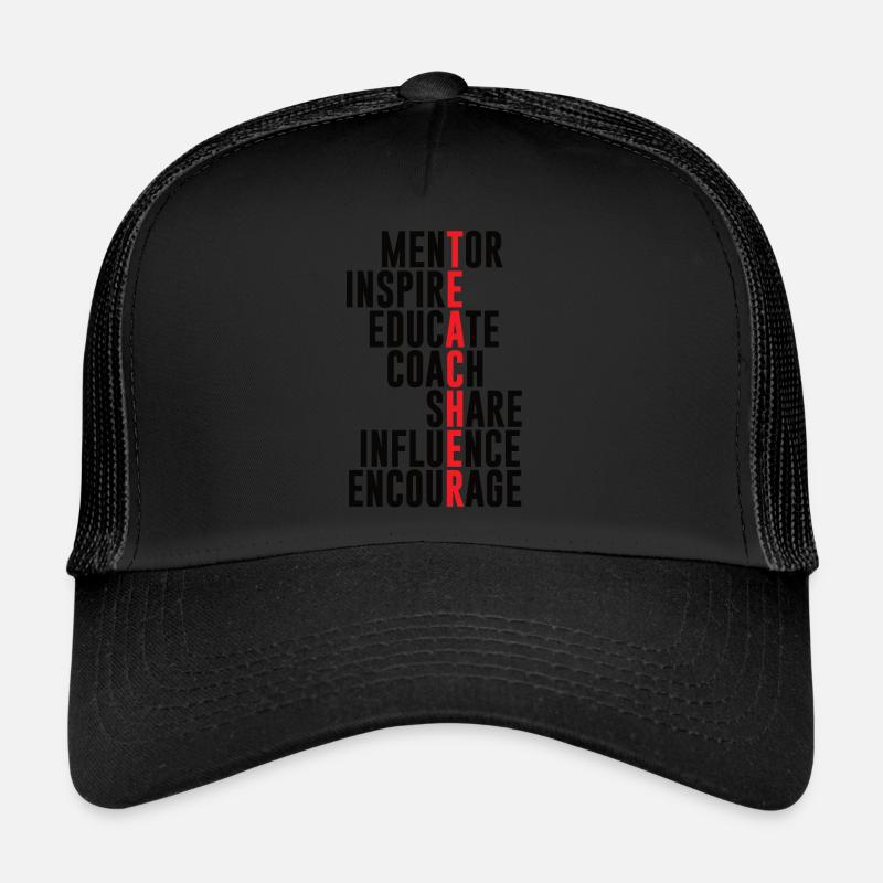 Lehrer - Trucker Cap - Schwarz/Schwarz
