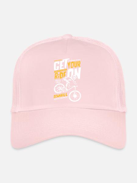 Downhill Race Series - Casquette trucker  - rose pâle - Devant