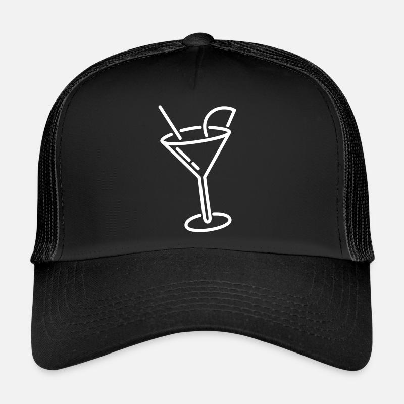 Cocktail Gin Vermouth Boisson alcoolisée au citron Casquette trucker 