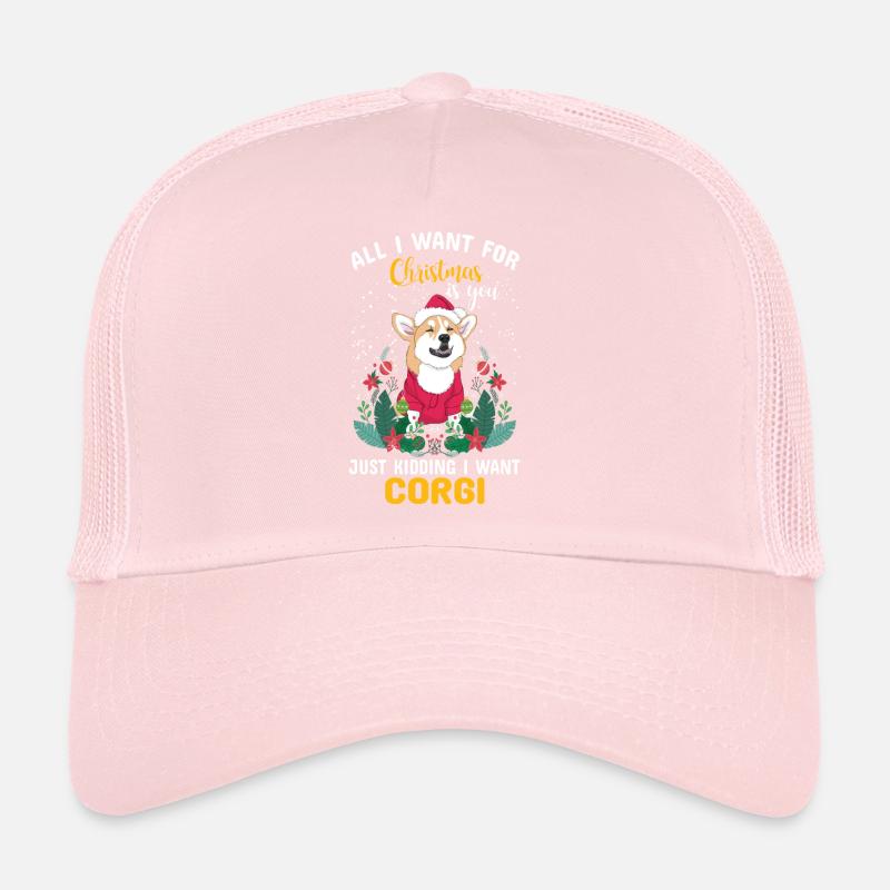 Corgi Christmas Trucker Cap