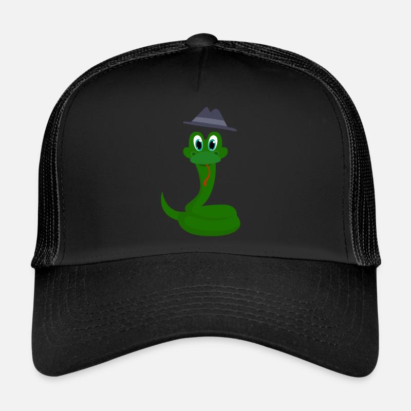 Serpent - Casquette trucker  - noir/noir