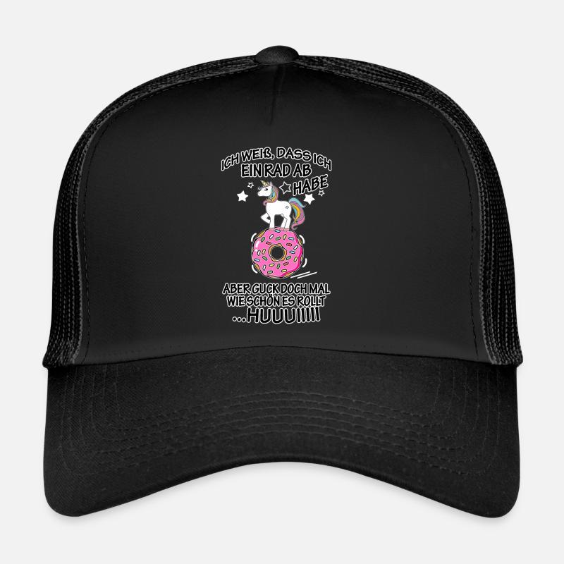 Einhorn ich weiß dass ich ein Rad ab habe Dounut Trucker Cap
