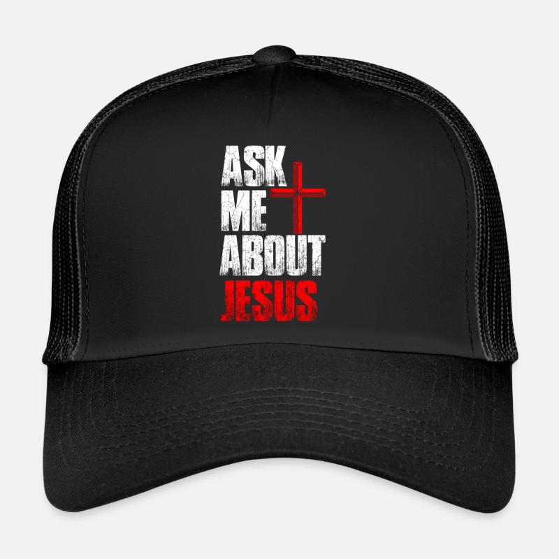 Jesus - Trucker Cap - Schwarz/Schwarz