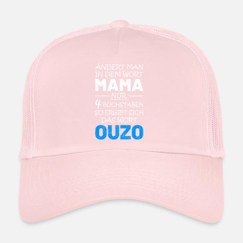 Ouzo Schnaps Saufen Geschenkidee Trucker Cap
