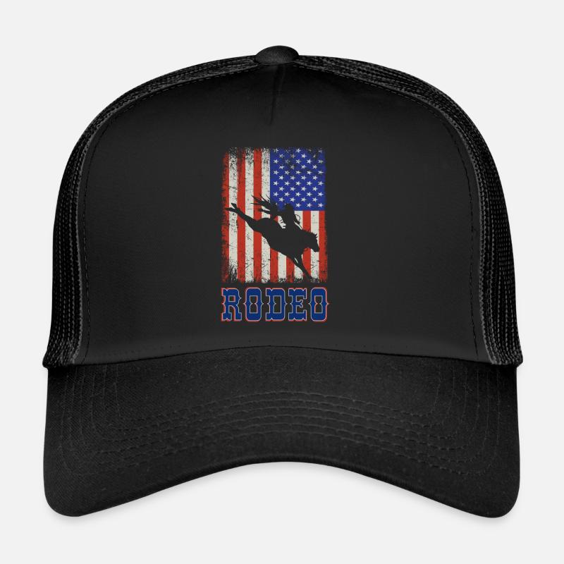 Rodeo - Trucker Cap - Schwarz/Schwarz