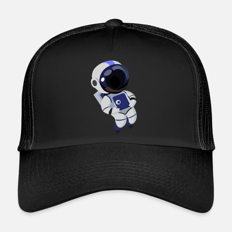 Astronaute - Casquette trucker  - noir/noir