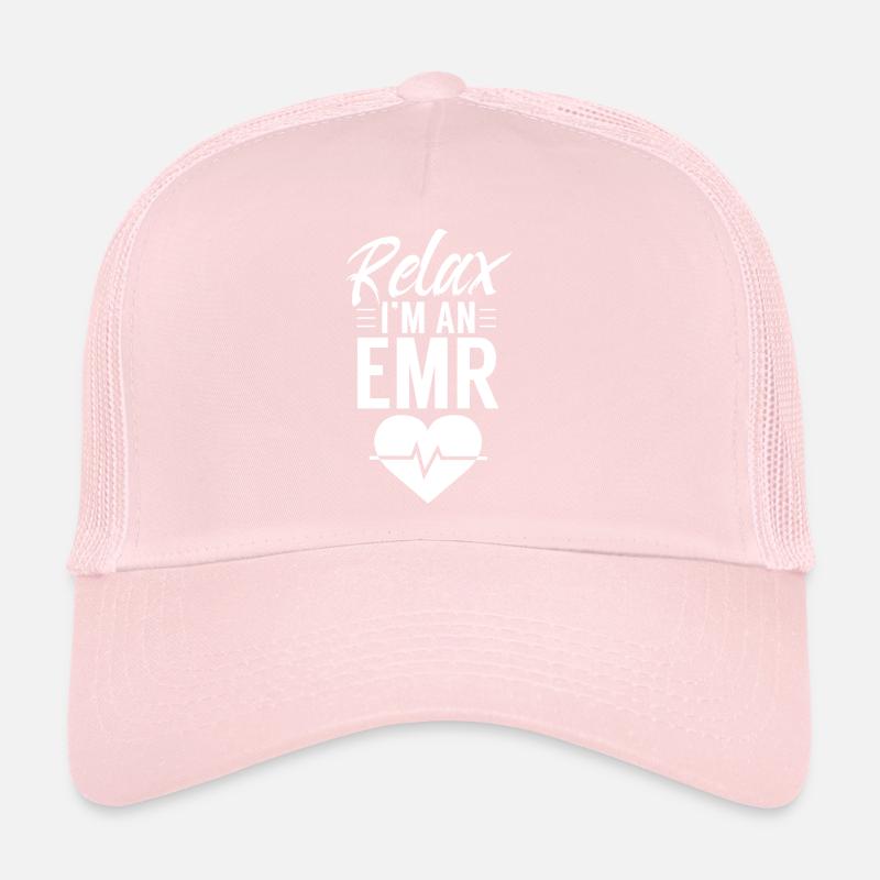 Entspannen Sie Sich Ich Bin Ein Notfallhelfer Trucker Cap