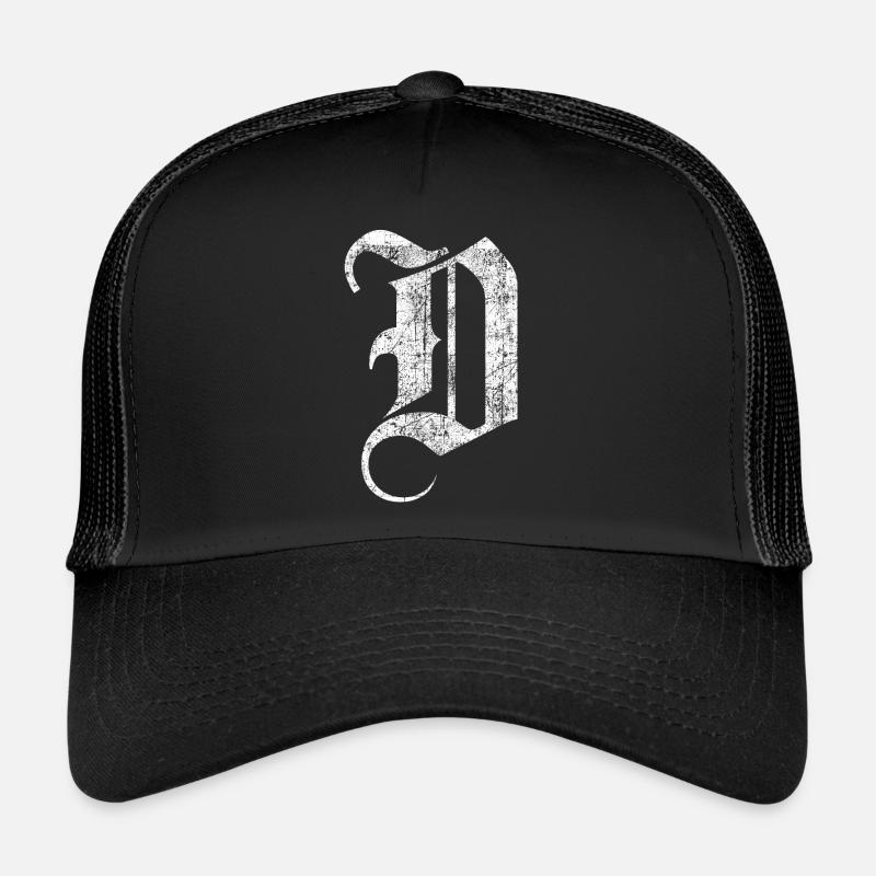 Tshirt alphabet initiale D Casquette trucker 