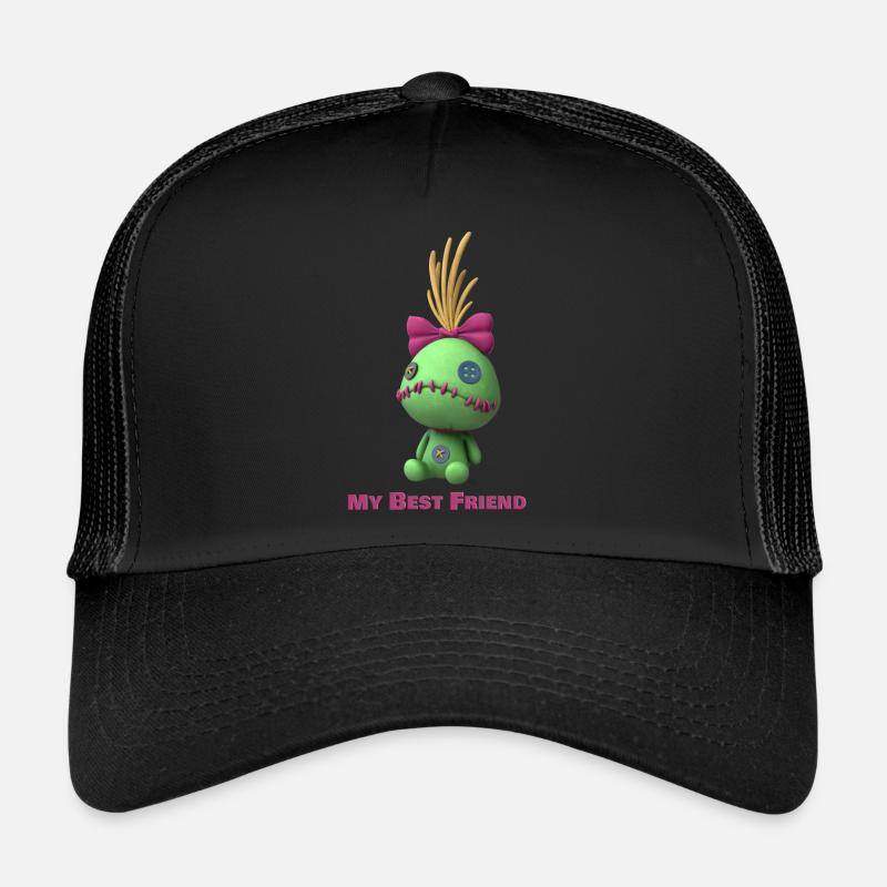 Scrump - Casquette trucker  - noir/noir